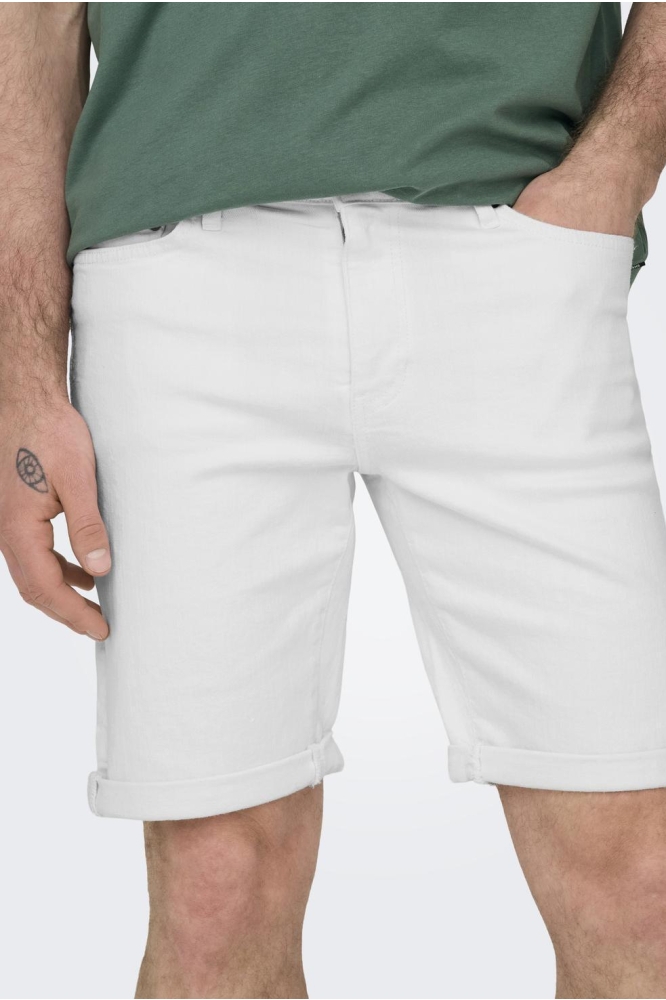 ONSPLY WHITE 9297 AZG DNM SHORTS NO 22029297 White